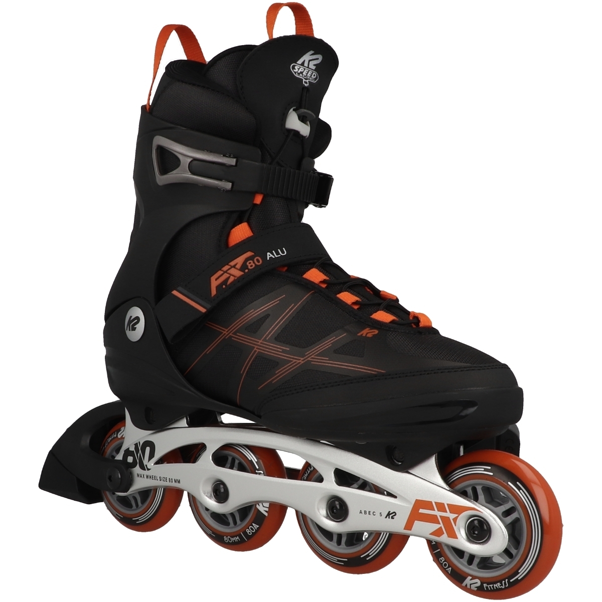 K2 F.I.T. 80 Alu Inlineskates schwarz