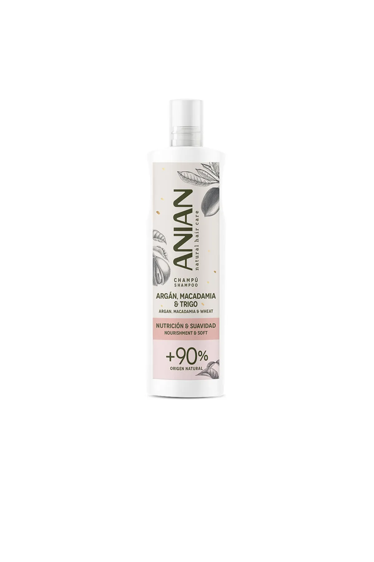 ANİAN  Argán Nutrición Y Suavidad Champú Anian 400 ml