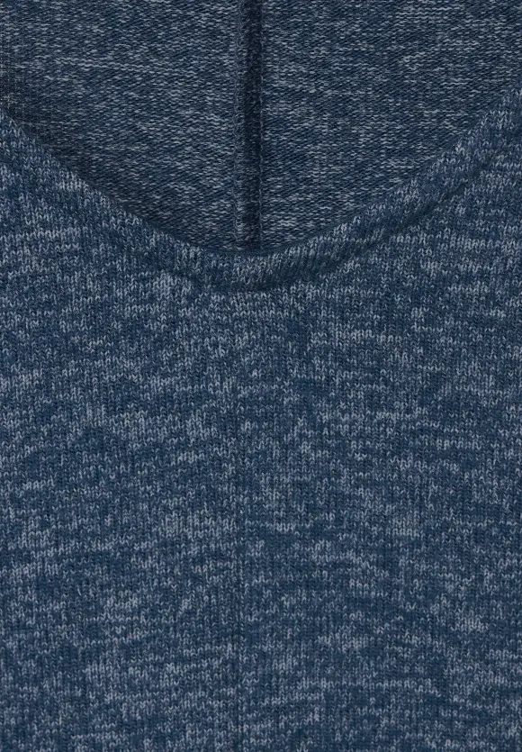 Street One Shirt in Melangeoptik