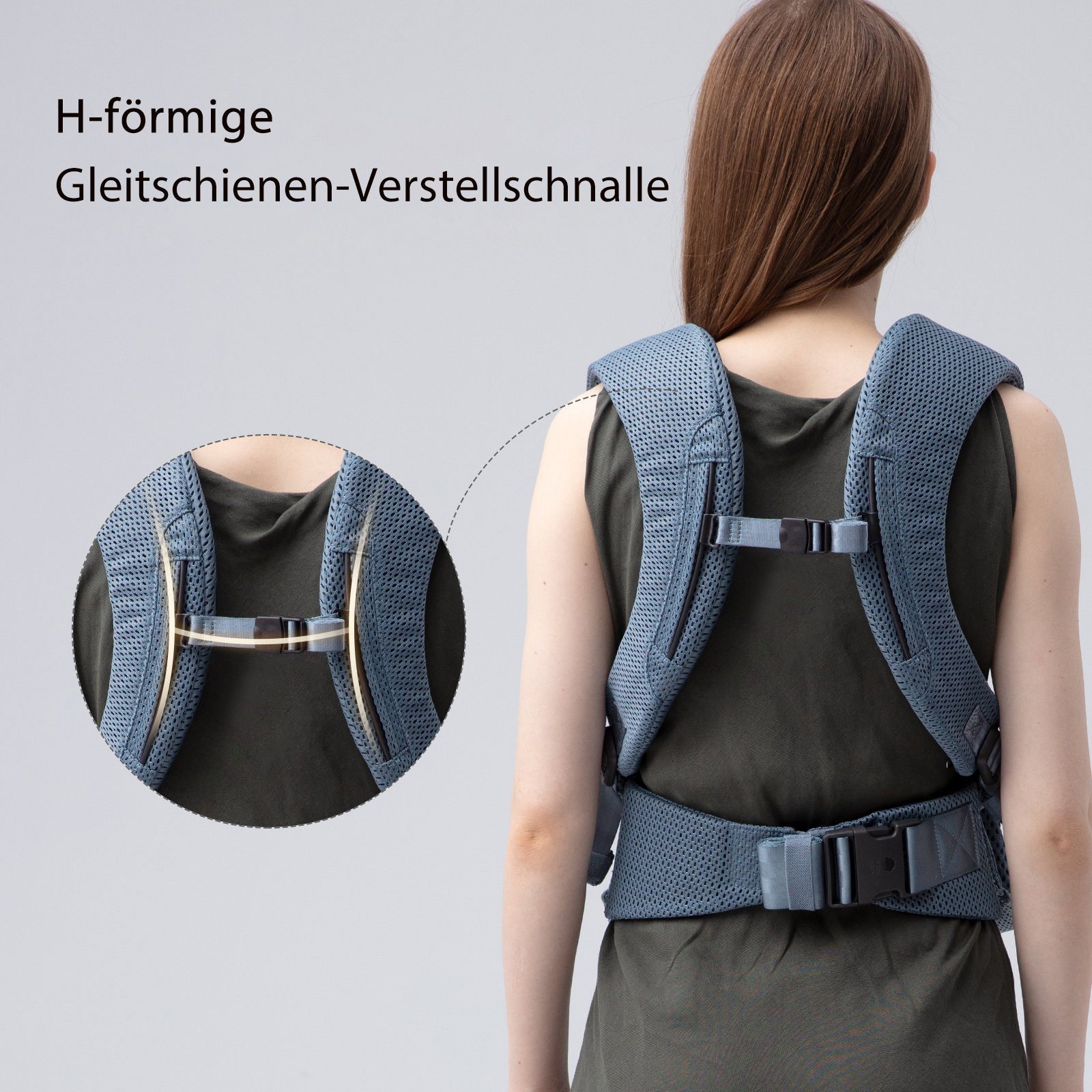 BC Babycare Babytrage FIT Kindertrage (1-tlg), Atmungsaktive Babytragen Kühles Baumwollgewebe