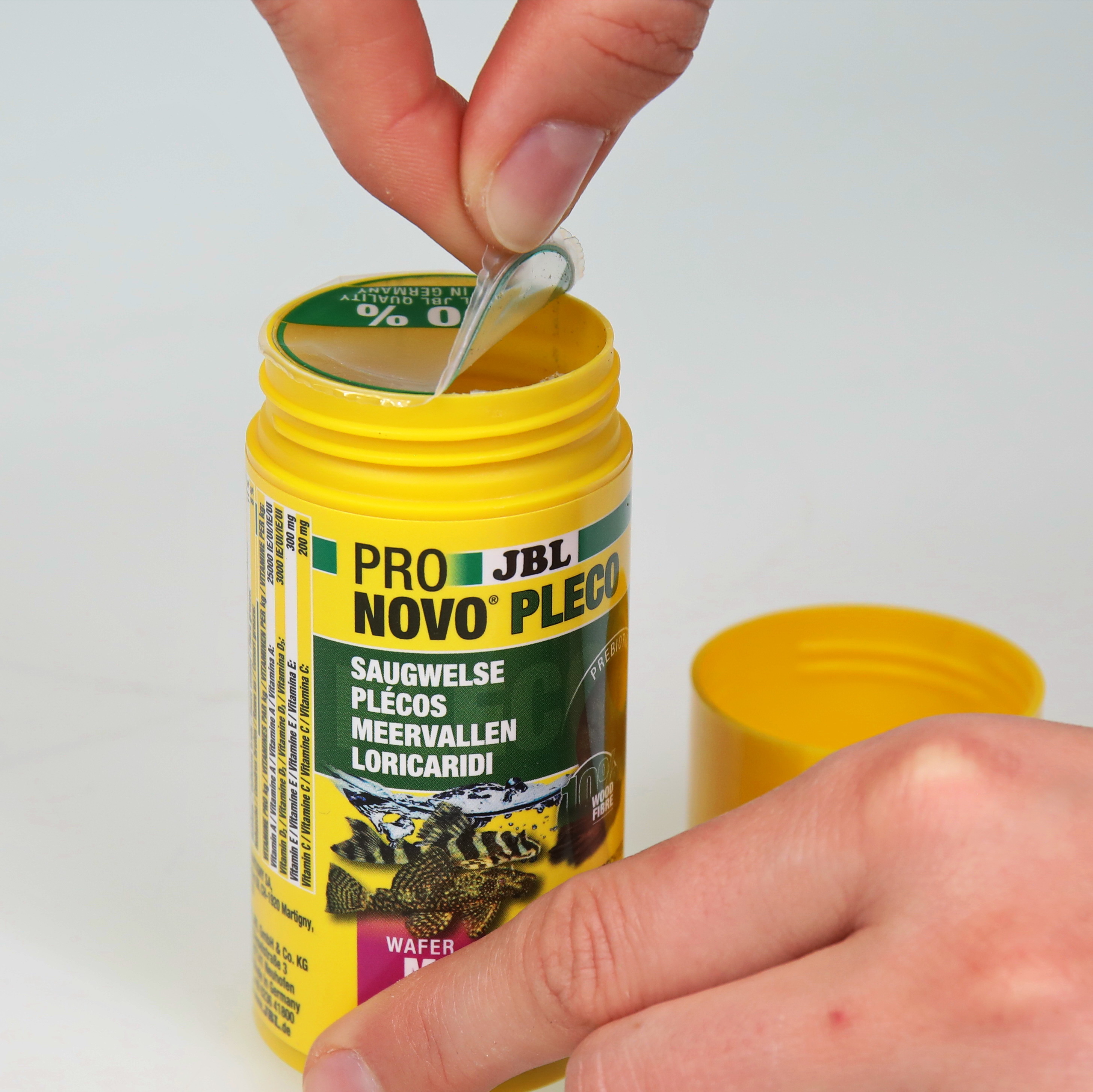 JBL Hauptfutter JBL PRONOVO PLECO WAFER Futtertabletten für herbivore Saugwelse M 100 ml