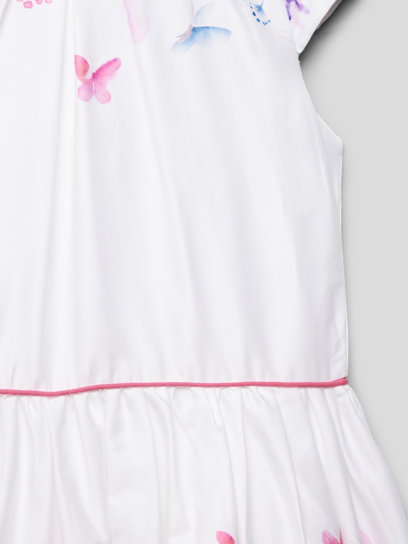 Minikleid mit floralem Muster in pink