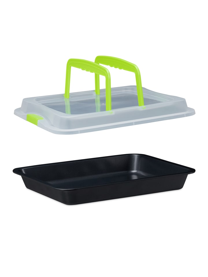 relaxdays Backblech in Grün/ Schwarz - (B)40,5 x (T)32,5 cm günstig kaufen onesize