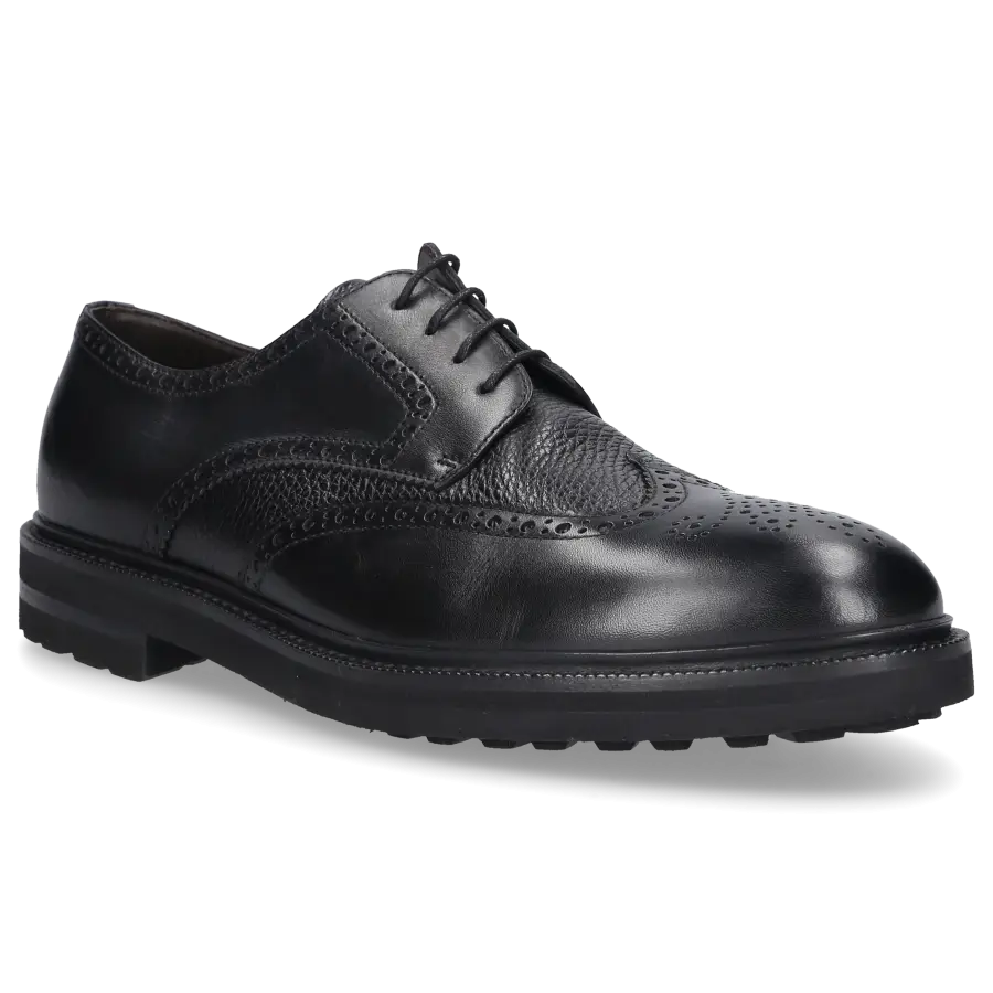 Henderson - Businessschuhe Derby 82216 Kalbsleder - schwarz