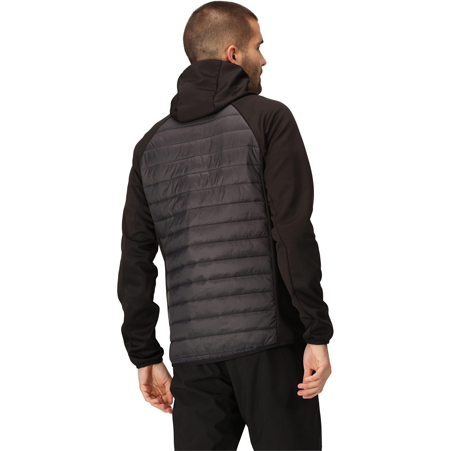 Regatta Herren Jacke Andreson VIII Hybrid (schwarz/grau)