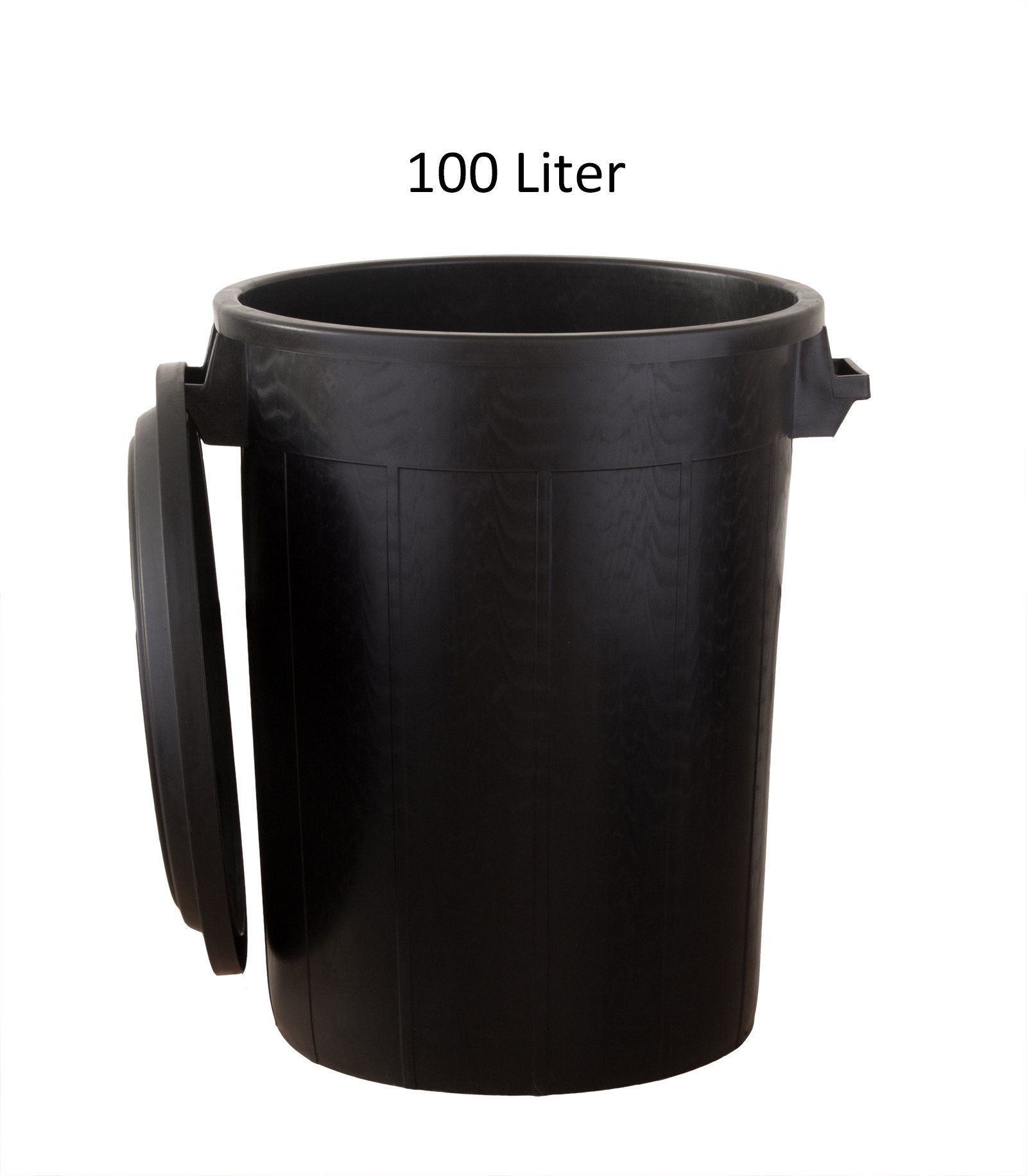 BigDean Wasserreservoir Universaltonne 100 Liter Allzweck Tonne Schwarz, 100 l