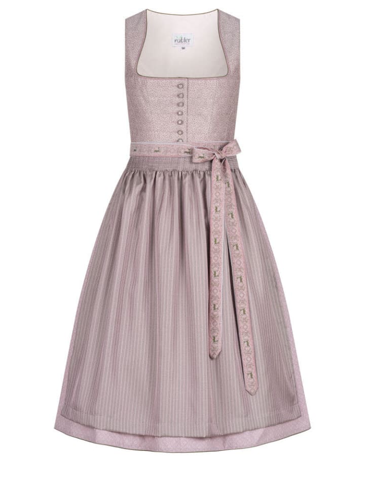 Nübler Midi Dirndl Jule in Altrosa günstig kaufen