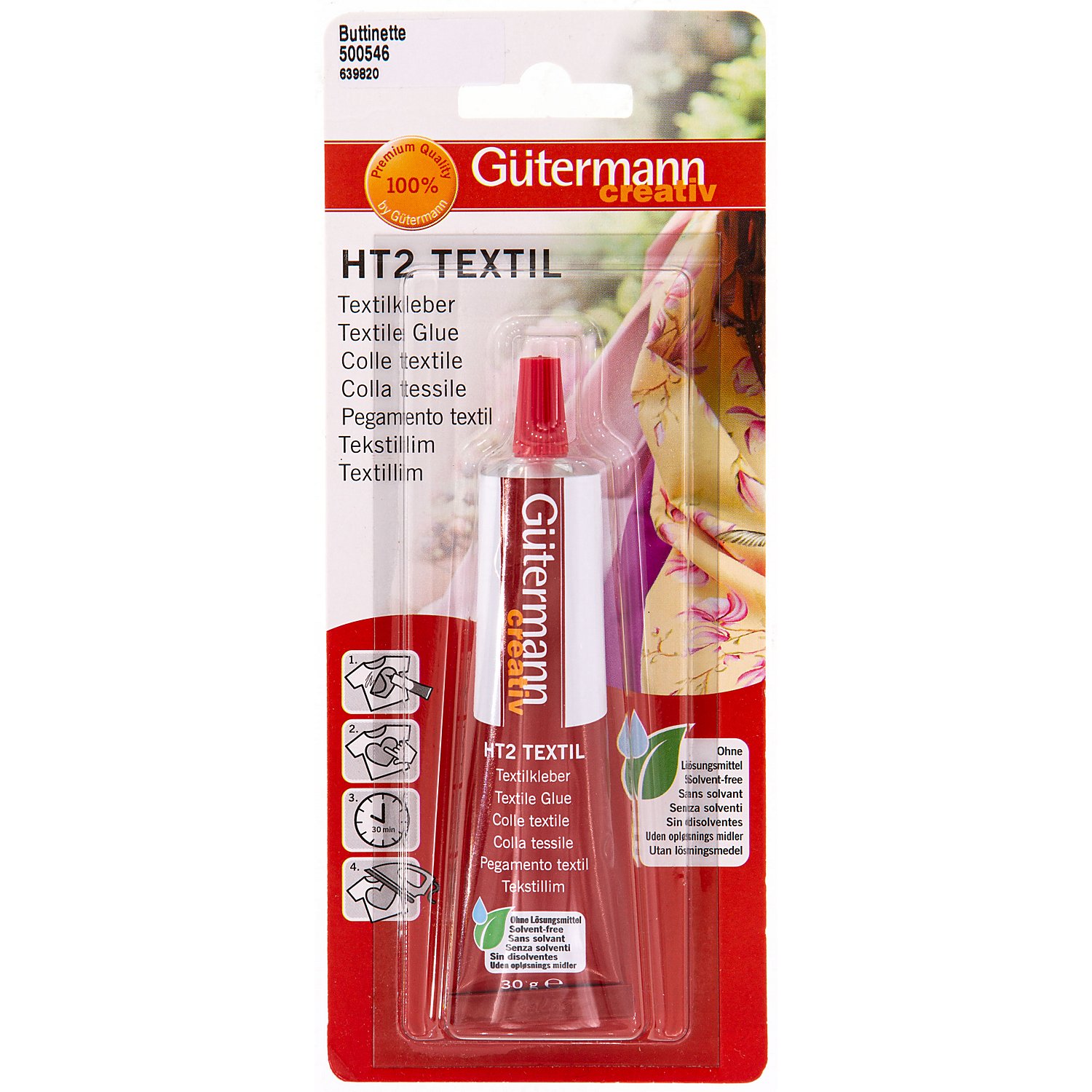 Gütermann Textilkleber, lösungsmittelfrei, 30 g