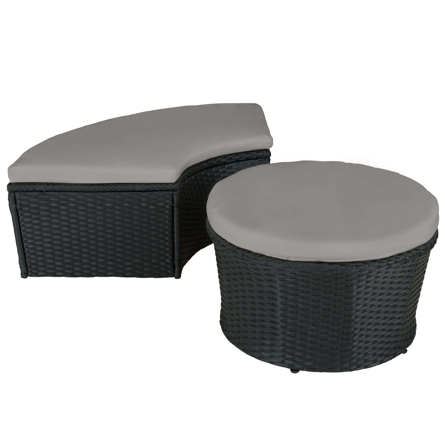 tectake Loungeset Santorin, (Set, 5-tlg)