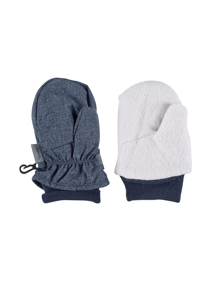 Sterntaler Fäustlinge uni in blau melange günstig kaufen
