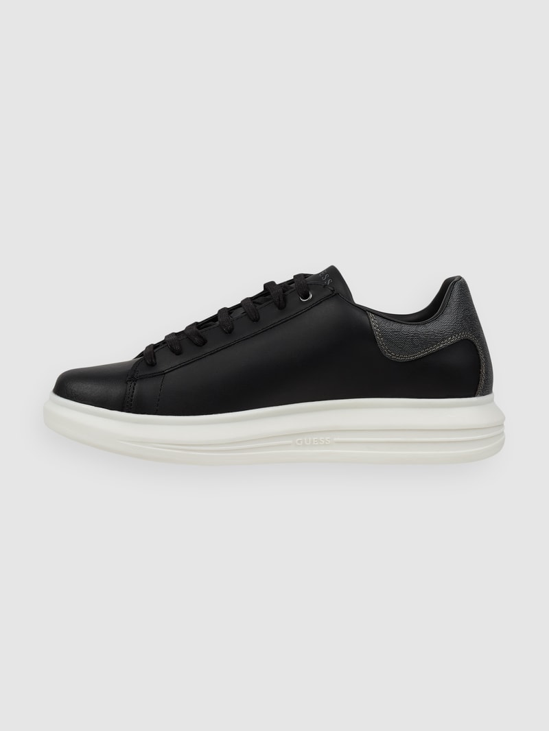 Sneaker mit Label-Print Modell 'VIBO' in schwarz