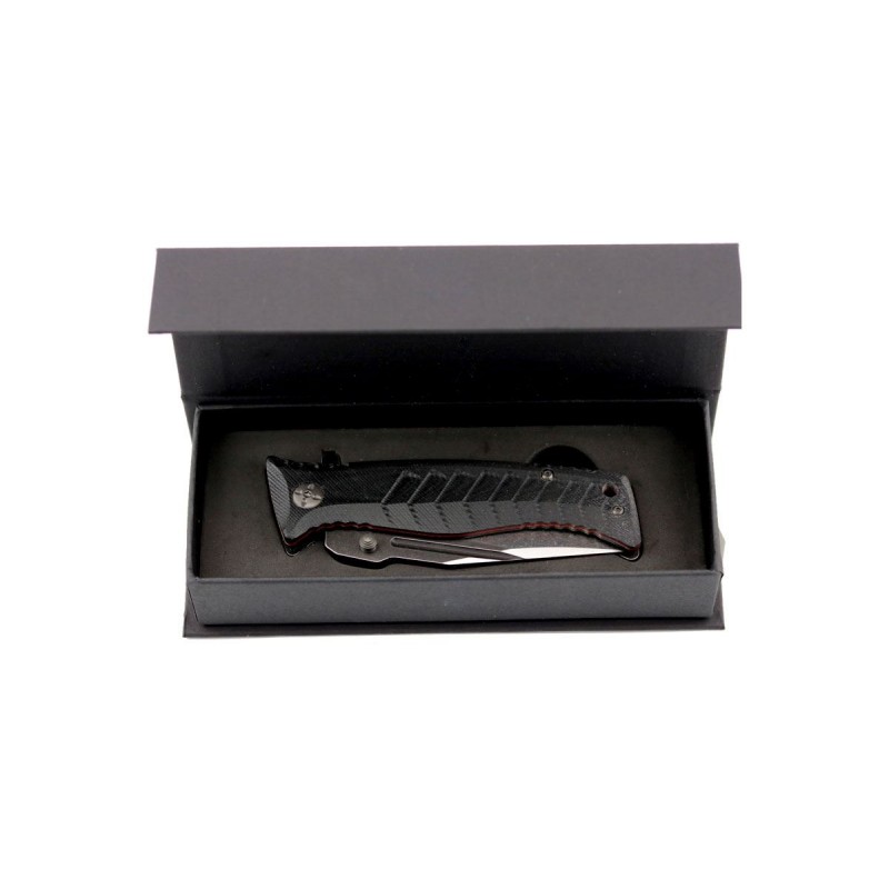 Witharmour Torpedo Schwarzes Messer, Taktisches Messer (EDC Messer)