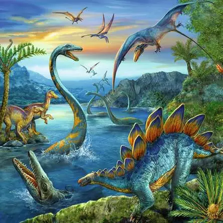 Kinderpuzzle ab 5 Jahren - Faszination Dinosaurier - 49 Teile