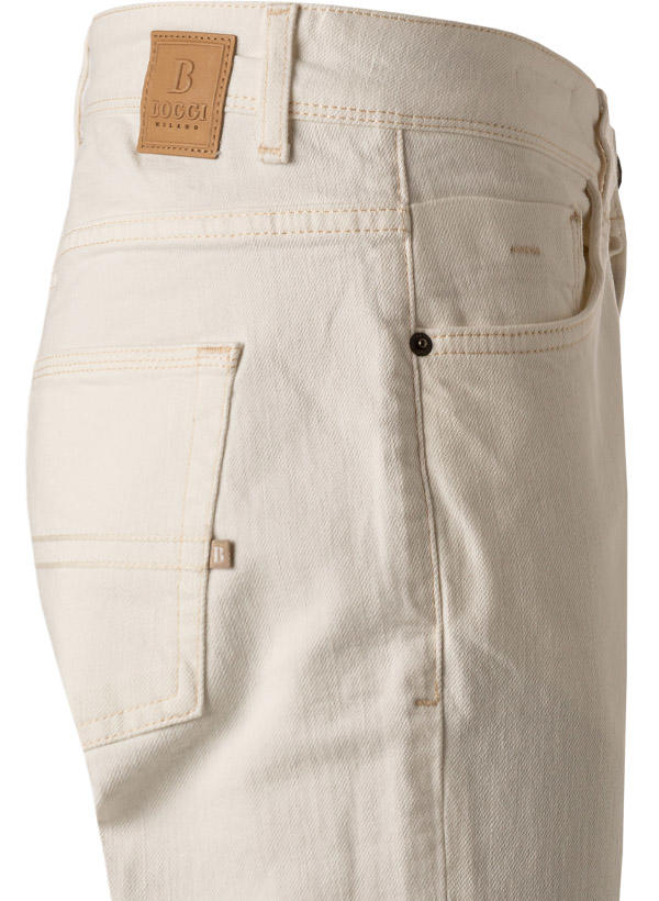 BOGGI MILANO, Jeans, Baumwoll-Stretch, creme