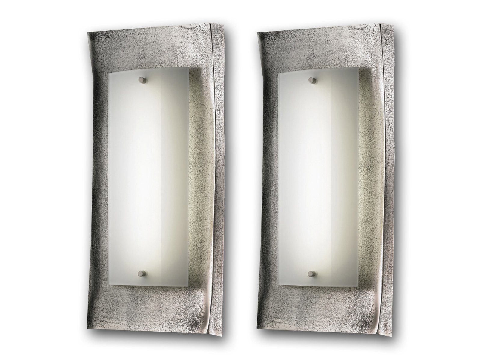 FISCHER & HONSEL LED Wandleuchte, LED fest integriert, Warmweiß, innen 2er SET groß-e ausgefallene Designer-lampen Treppenhaus, H: 42cm