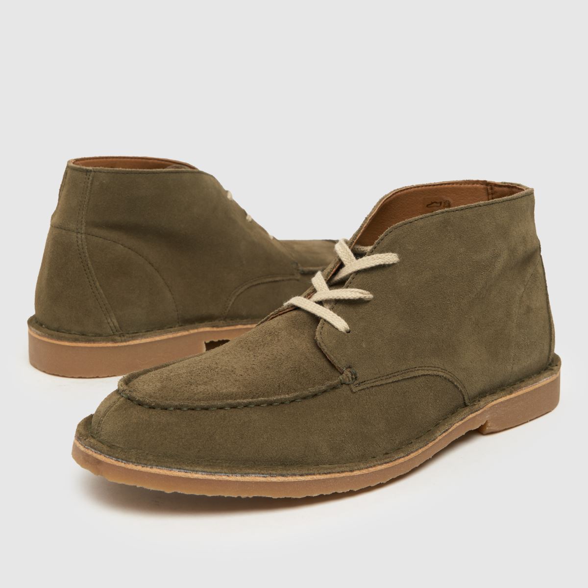 Schuh Dexter velúr köténycsizma khaki színben