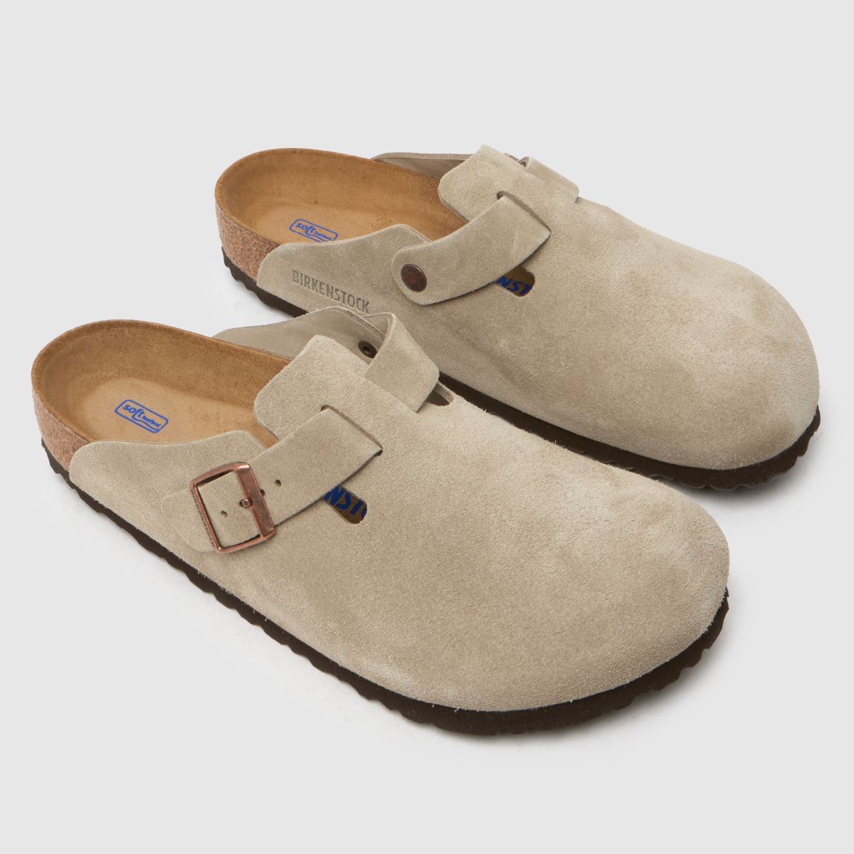 BIRKENSTOCK Boston klumpa szandál bézs színben