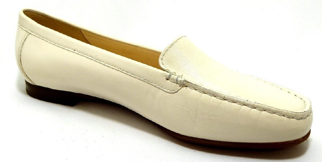 SIOUX Sportliche Slipper weiss