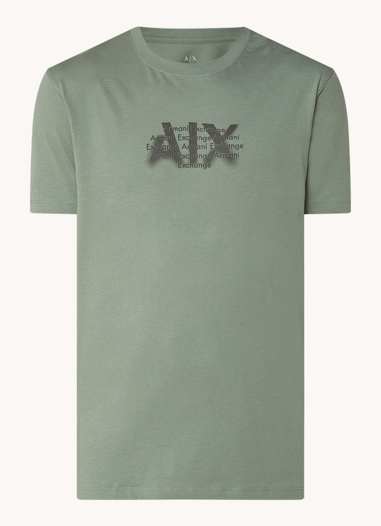 Armani Exchange T-krekls ar logotipa apdruku