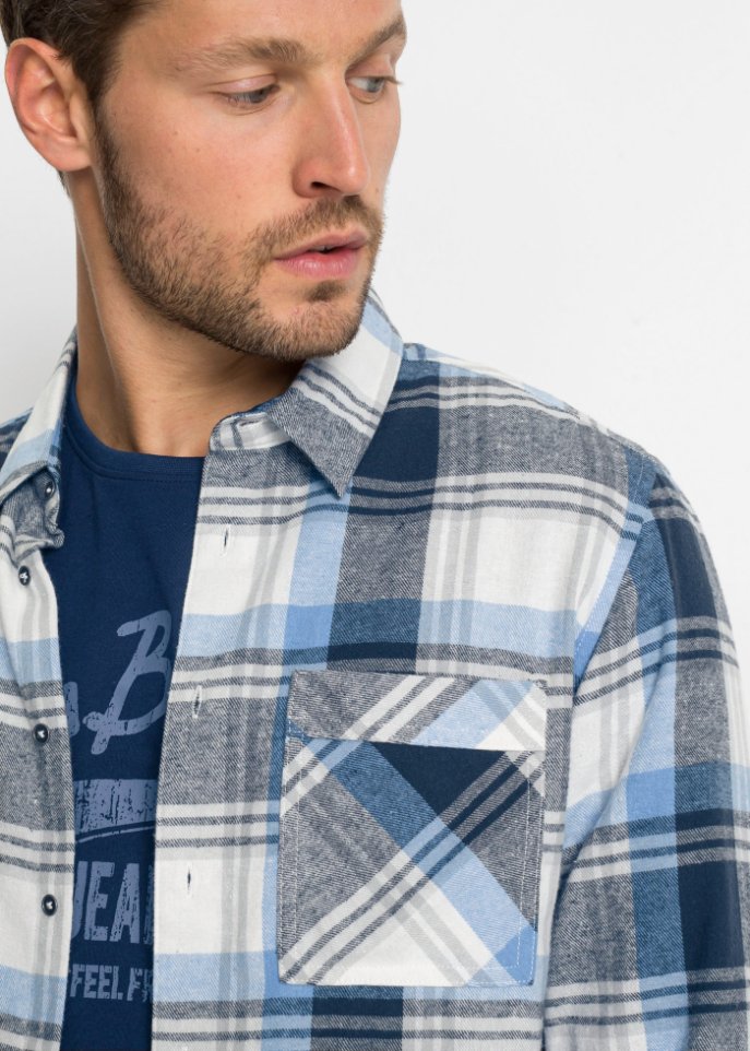 Flanell-Langarmhemd