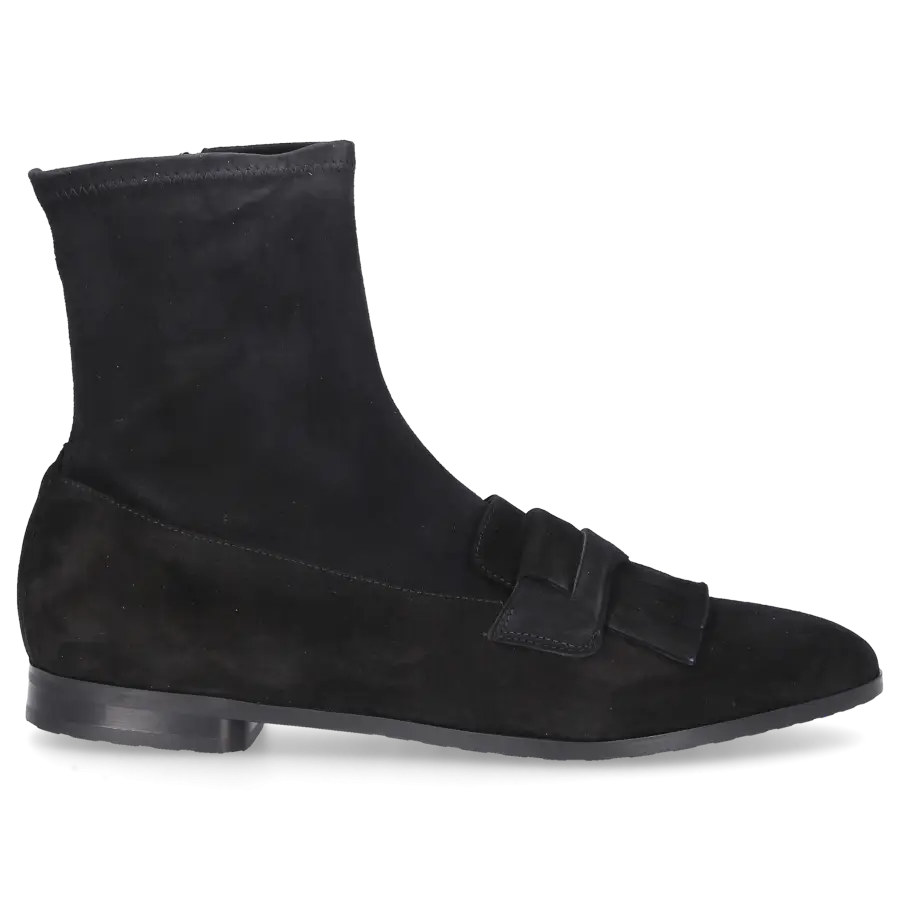Truman's - Klassische Stiefeletten 9267 Veloursleder - schwarz