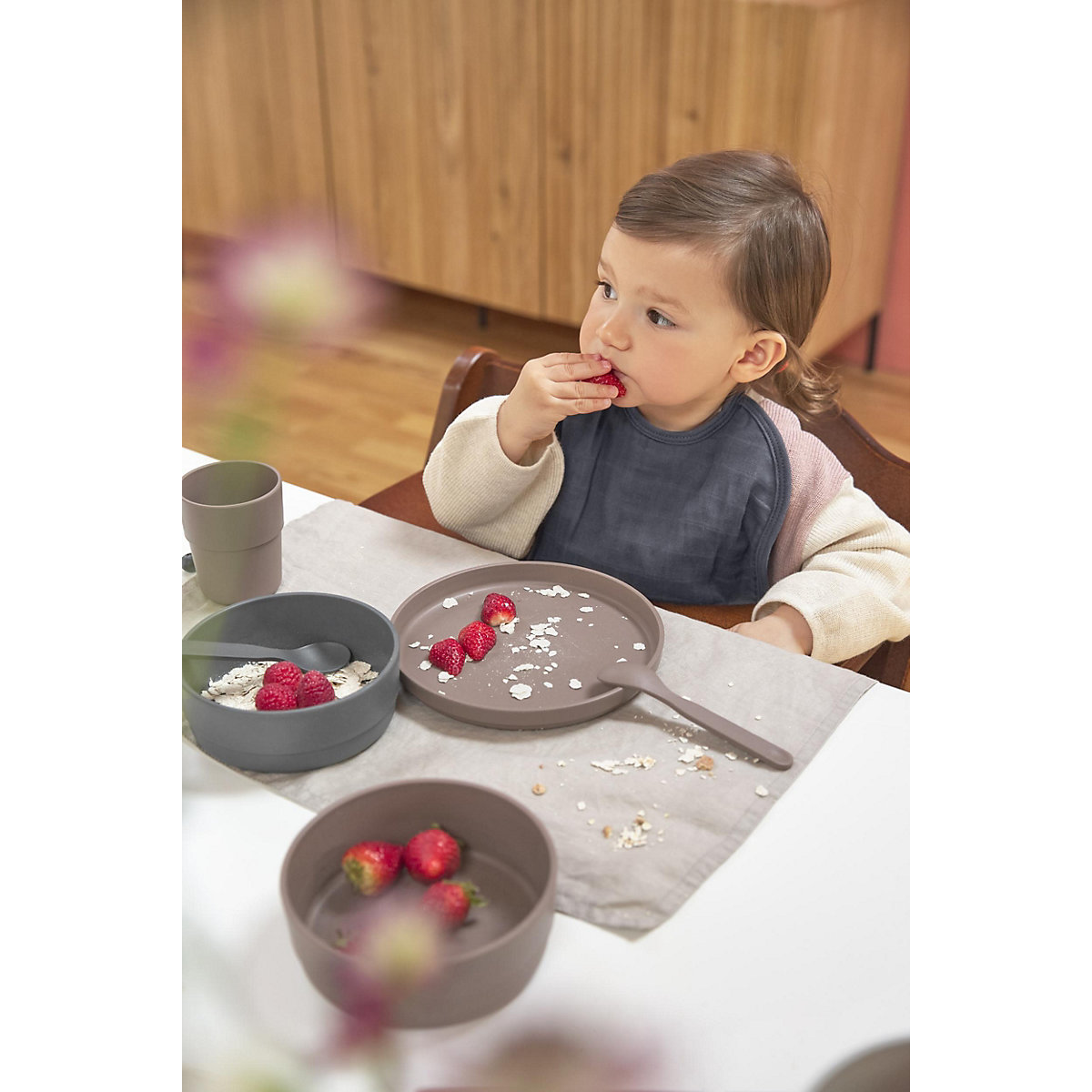 Lätzchen aus Mull, Frottee, Medium, 3-tlg., Multi-coloured 1