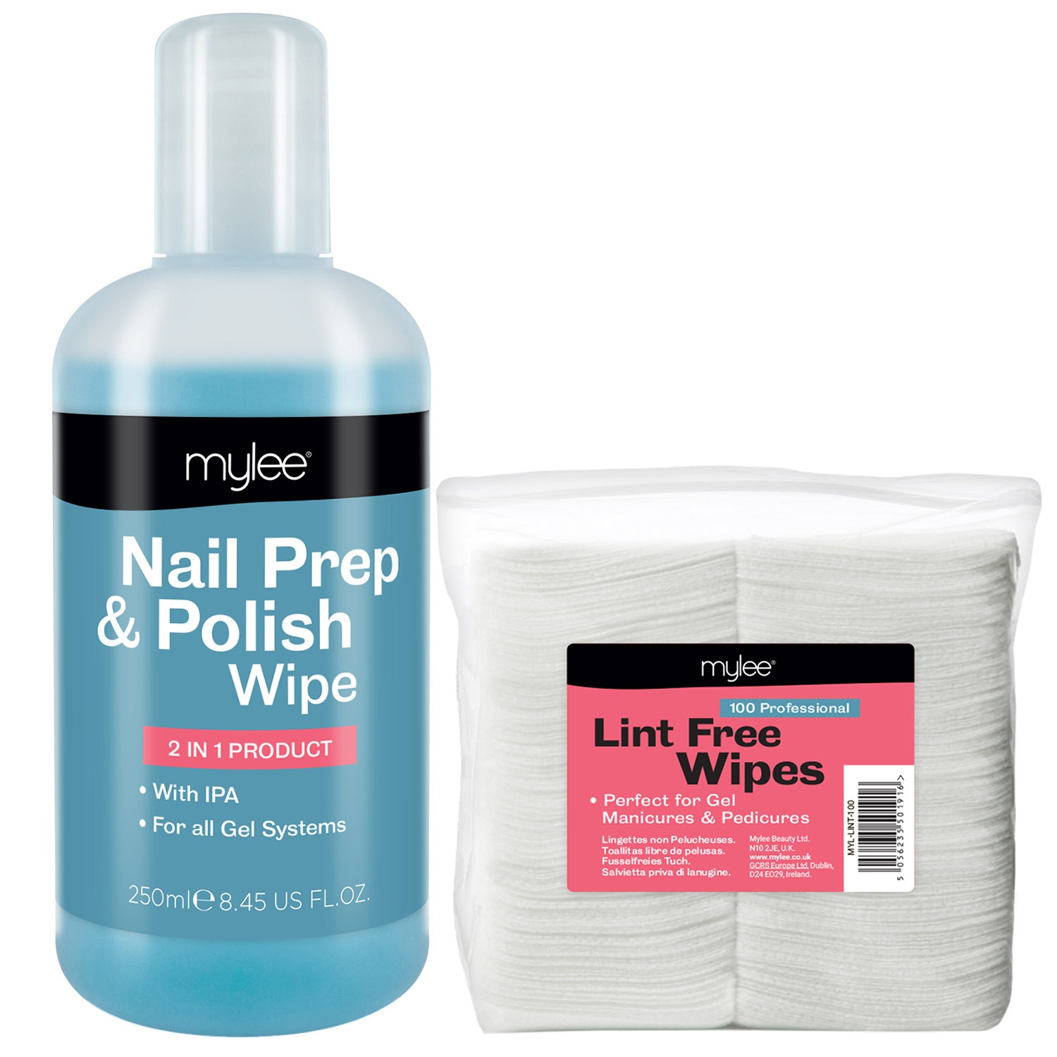 Gel Prep & Wipe und fusselfreie Pads