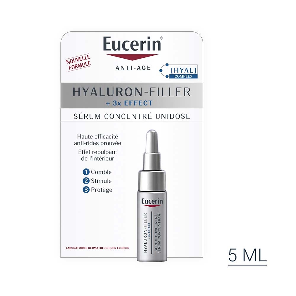 eucerin HYALURON-FILLER + 3x EFFECT Sérum Concentré Unidose 5ml Sérum anti-âge