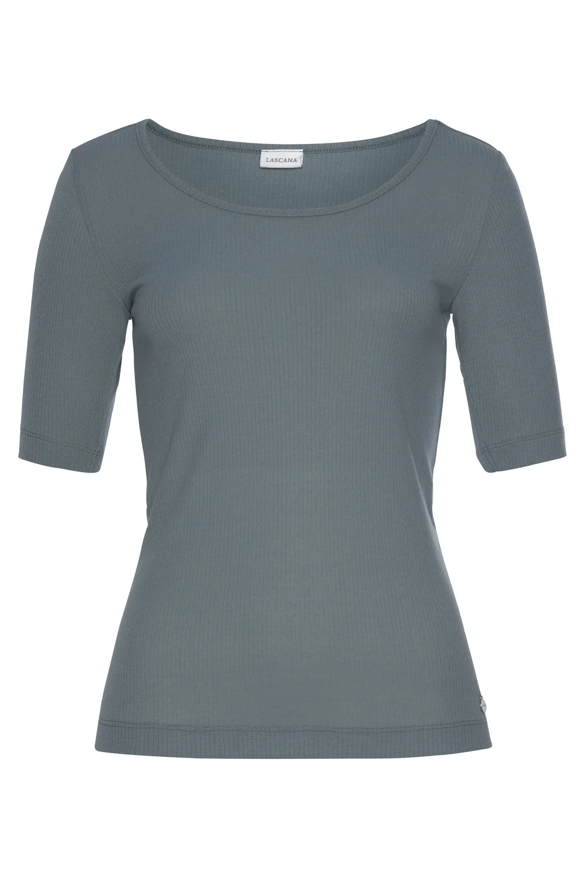 LASCANA  Pyjamaoberteil - Blau - Unifarben