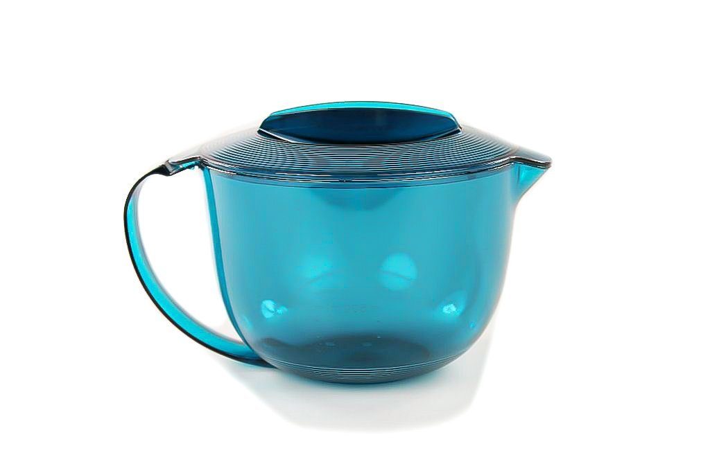 TUPPERWARE Mikrowellenbehälter Microplus 1,0 L Kanne PlusTürkis + SPÜLTUCH