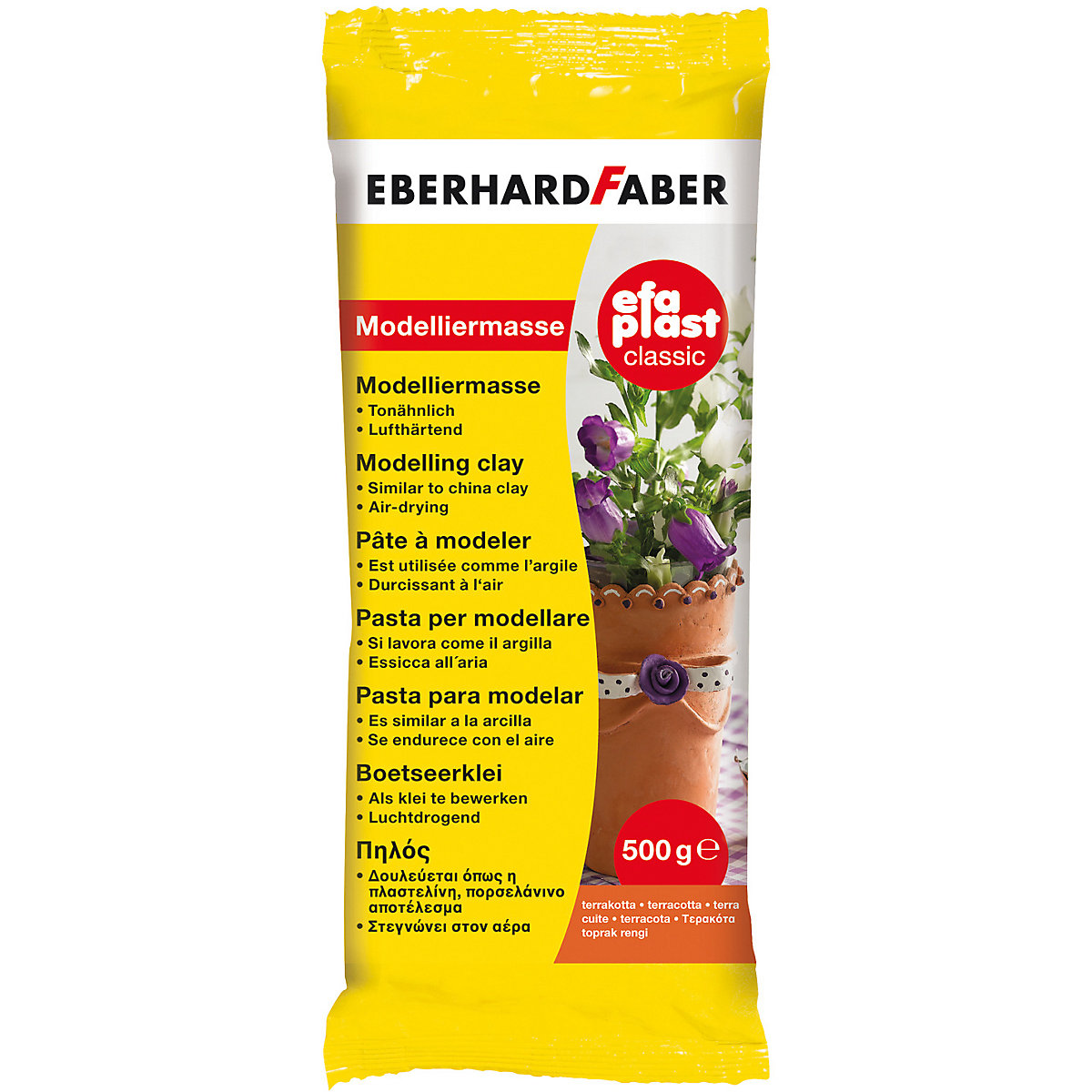 EFA Modelliermasse Plast Classic, 500 g terrakotta