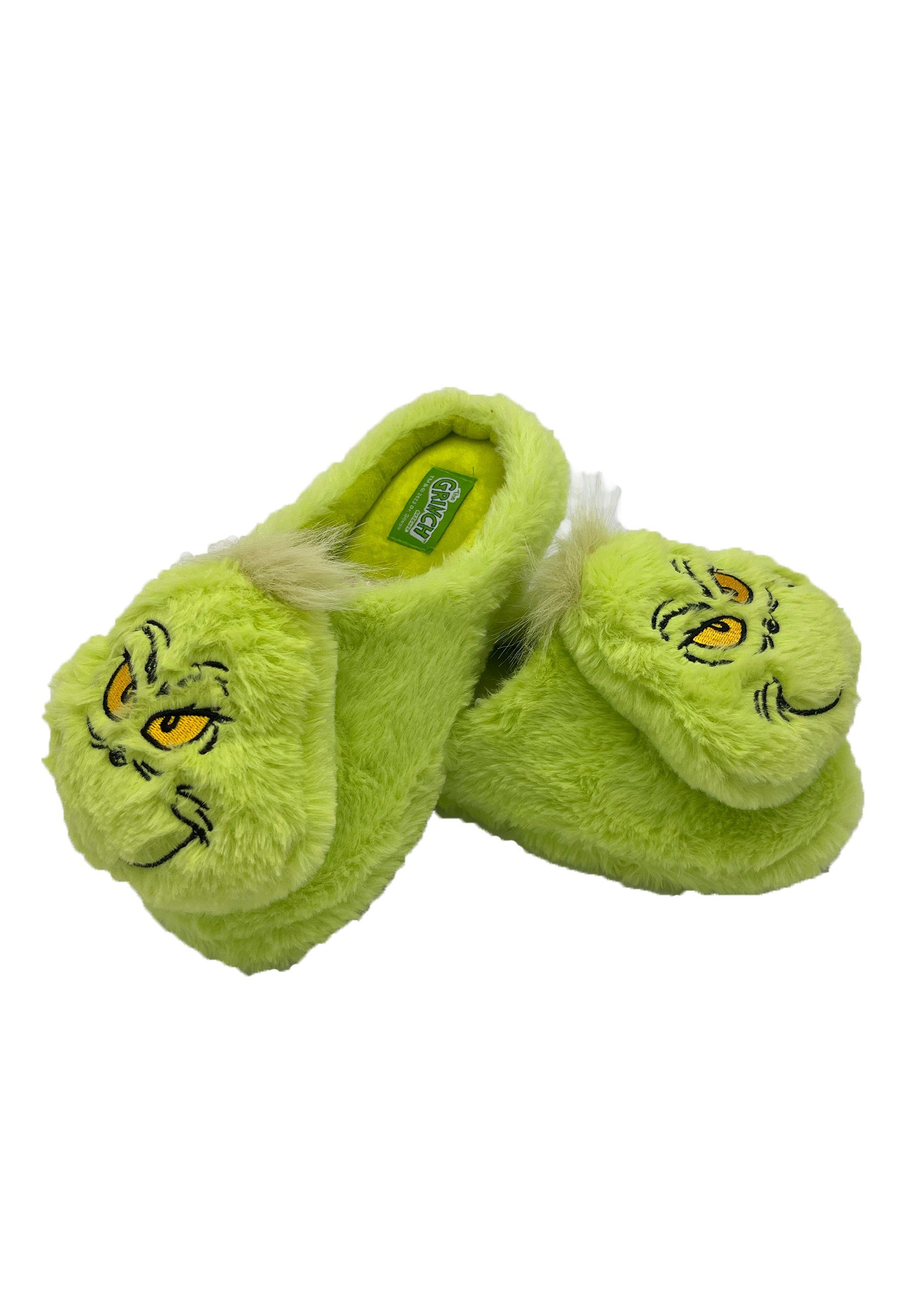 ONOMATO! Grinch Fleece Hausschuhe Pantoffeln Hausschuh