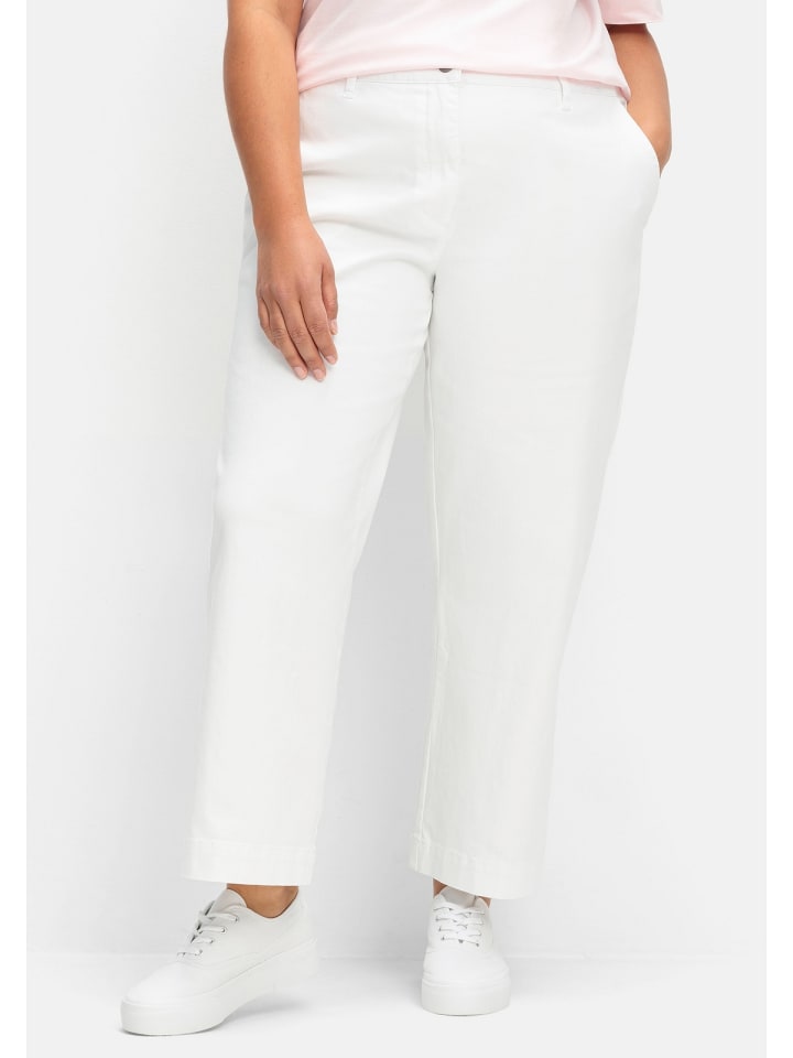 sheego Culotte in white Denim günstig kaufen