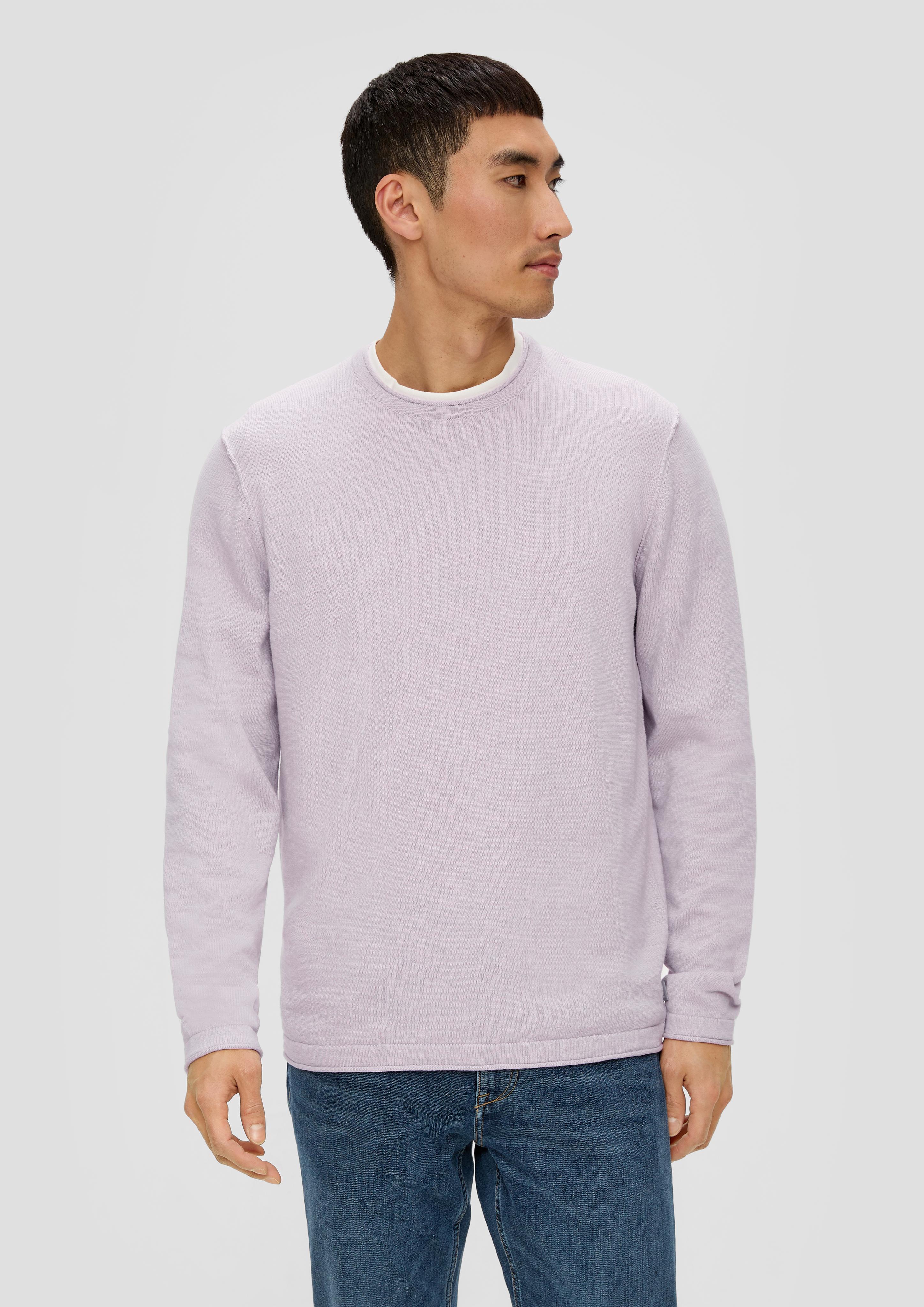 Strickpullover mit Rollkante  2141098-4700