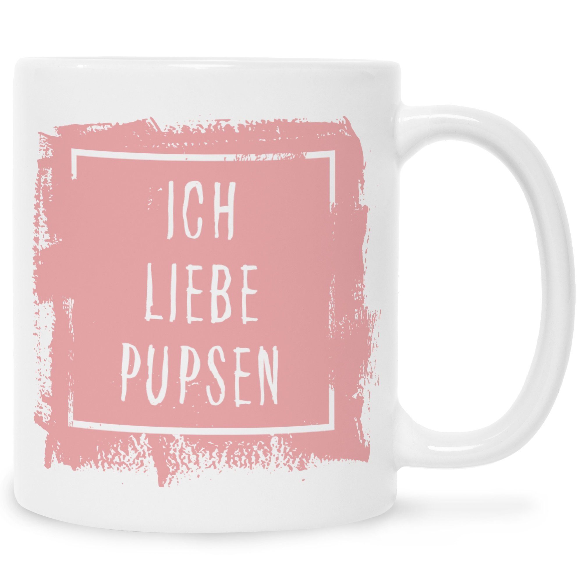 GRAVURZEILE Tasse Bedruckte Tasse mit Spruch - Ich Liebe Pupsen - Lustige Geschenke - Geschenk für Mama Papa Freunde Geburtstag Muttertag Vatertag Valentinstag Weihnachten - für Männer & Frauen - für Sie & Ihn