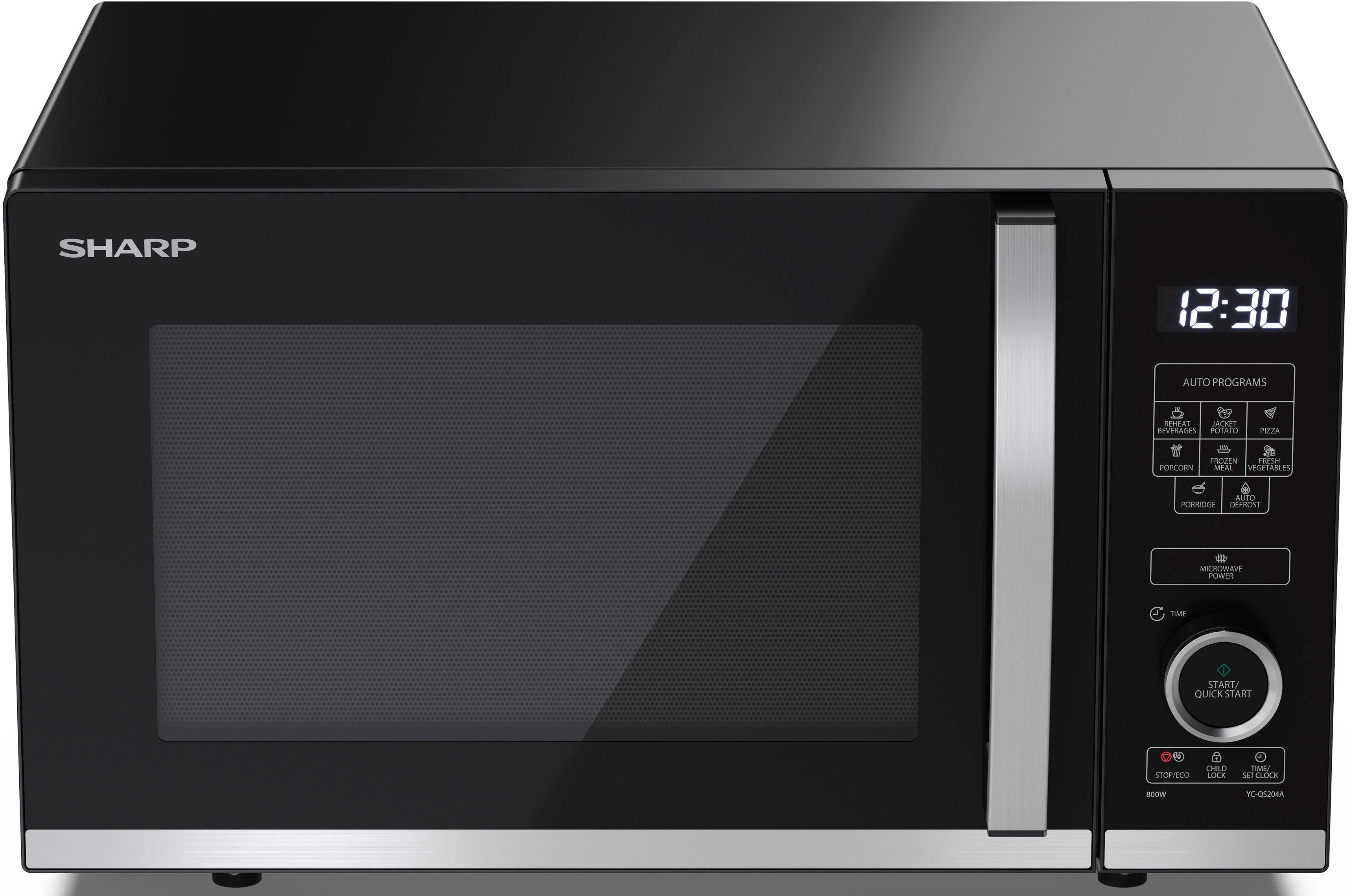 Sharp Mikrowelle YC-QS204AE-B, Mikrowelle, 20 l