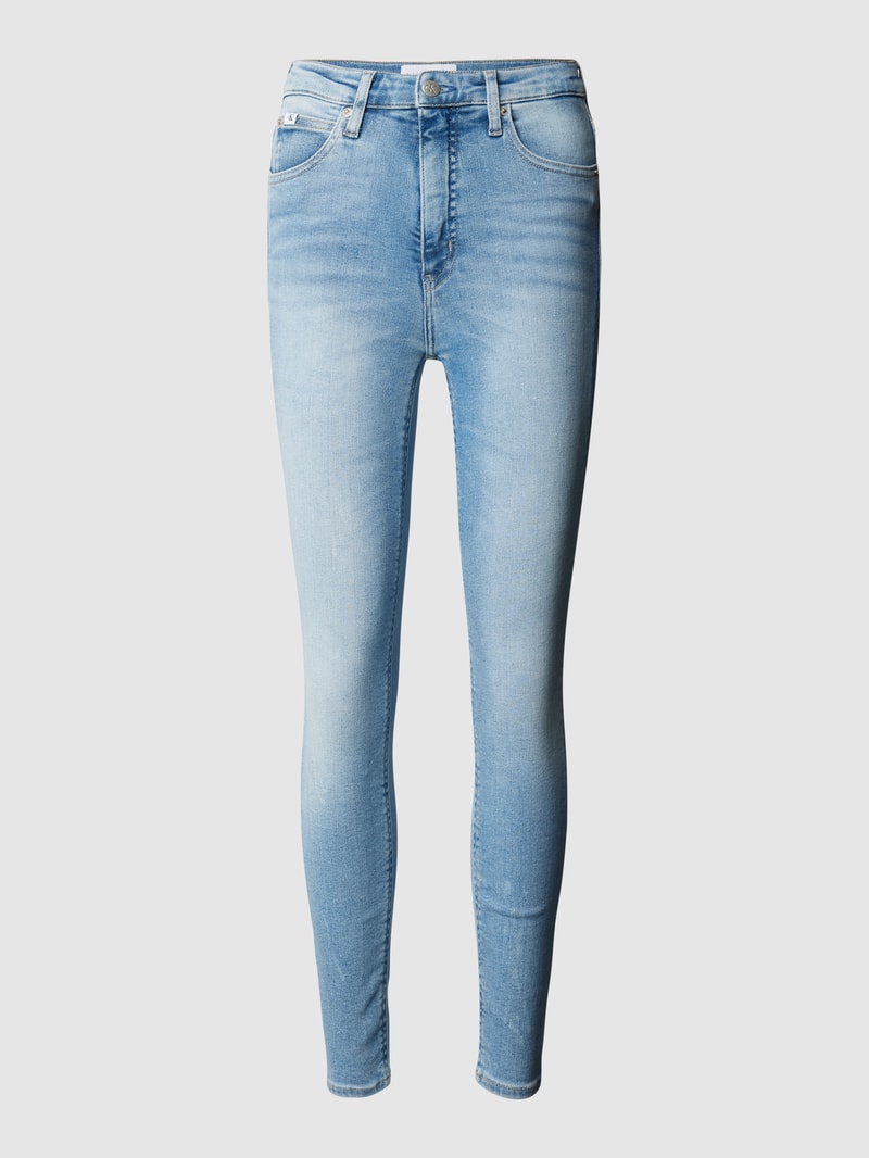 Super Skinny Fit Jeans mit Label-Patch in jeans