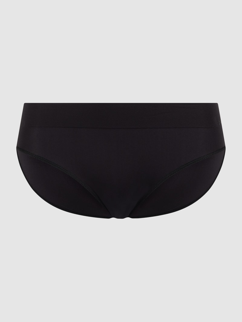 Slip aus Mikrofaser - nahtlos in schwarz