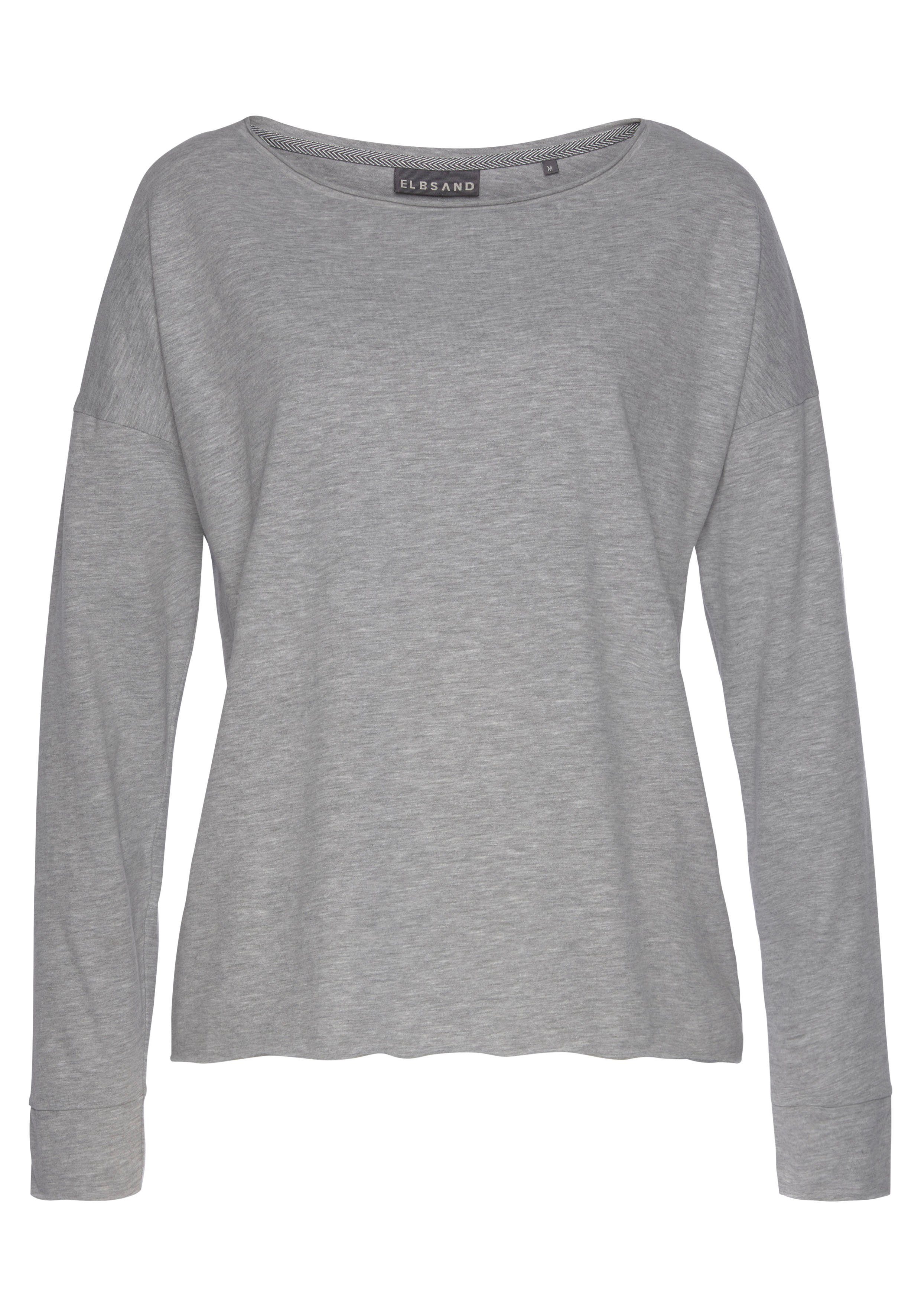 Elbsand Langarmshirt Eltje mit Logodruck hinten