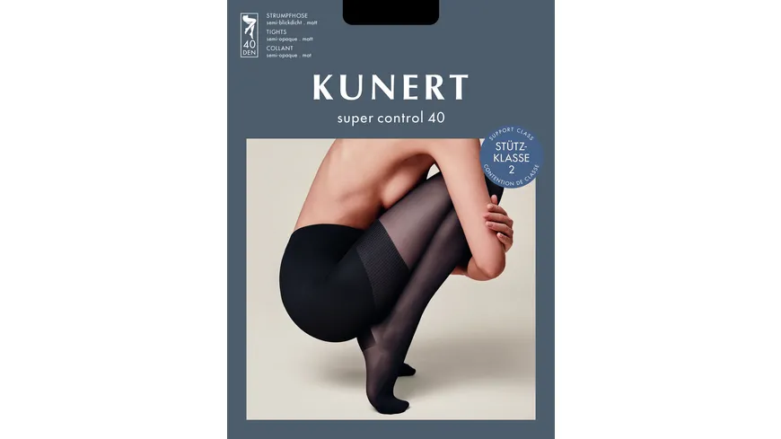 KUNERT Damen Stützstrumpfhose Super Control 40 DEN cashmere