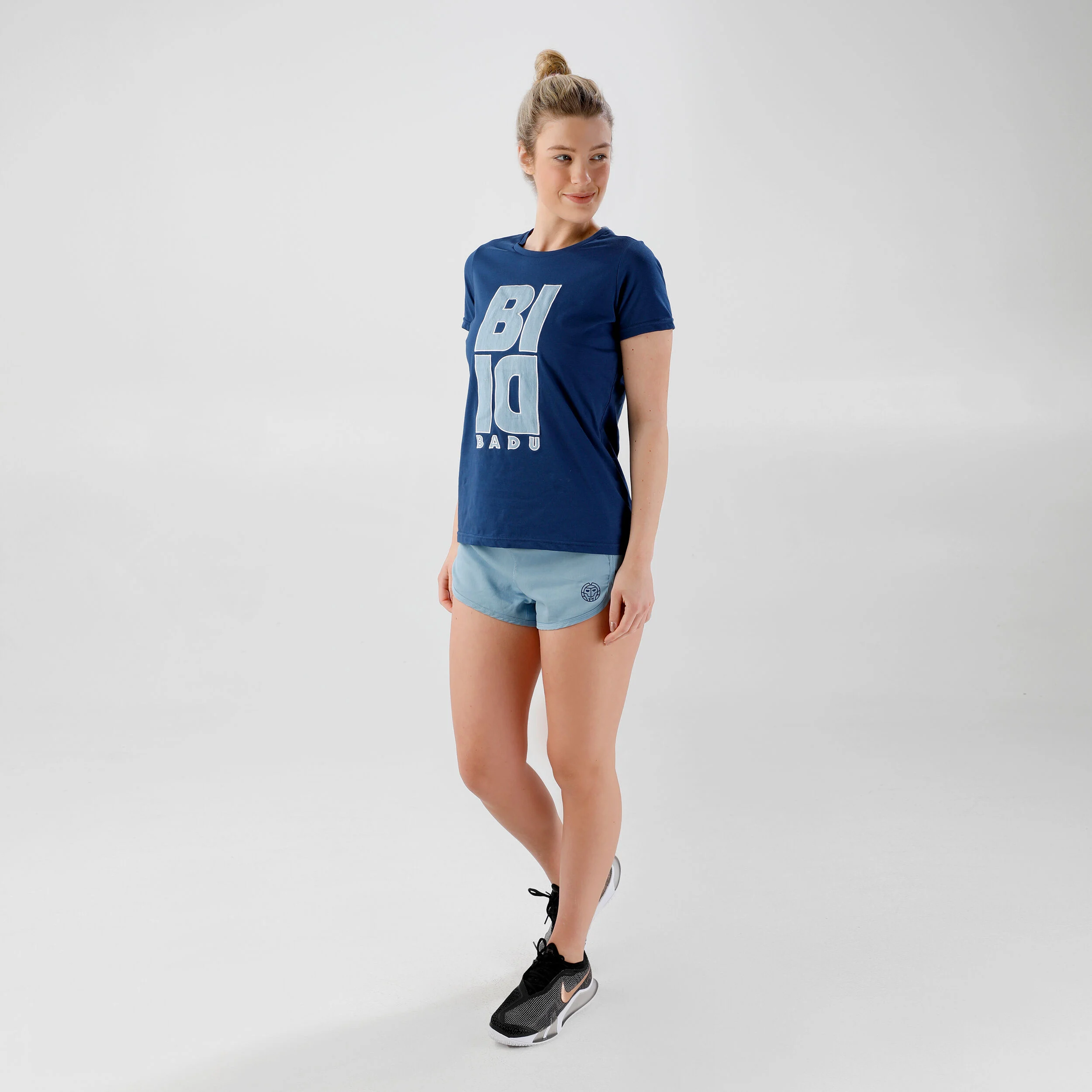 Hulda Jeans Tech 2in1 Shorts Damen - Blau, Dunkelblau