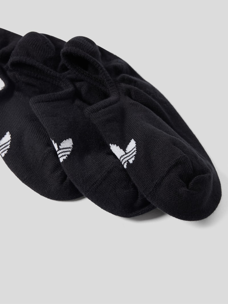Low Cut Sneakersocken aus elastischem Baumwoll-Mix in schwarz