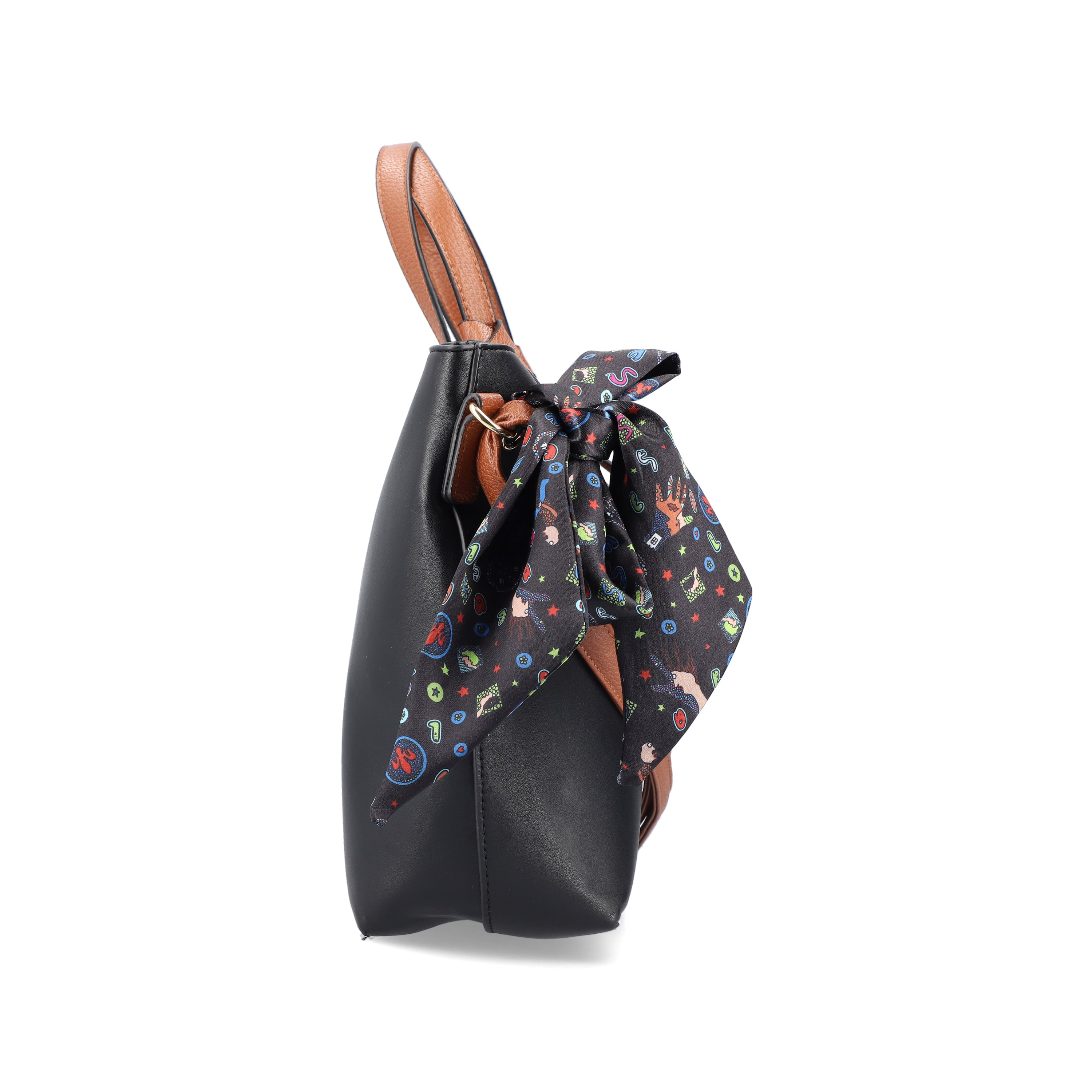 Rieker | Shopper tiefschwarz-nougatbraun