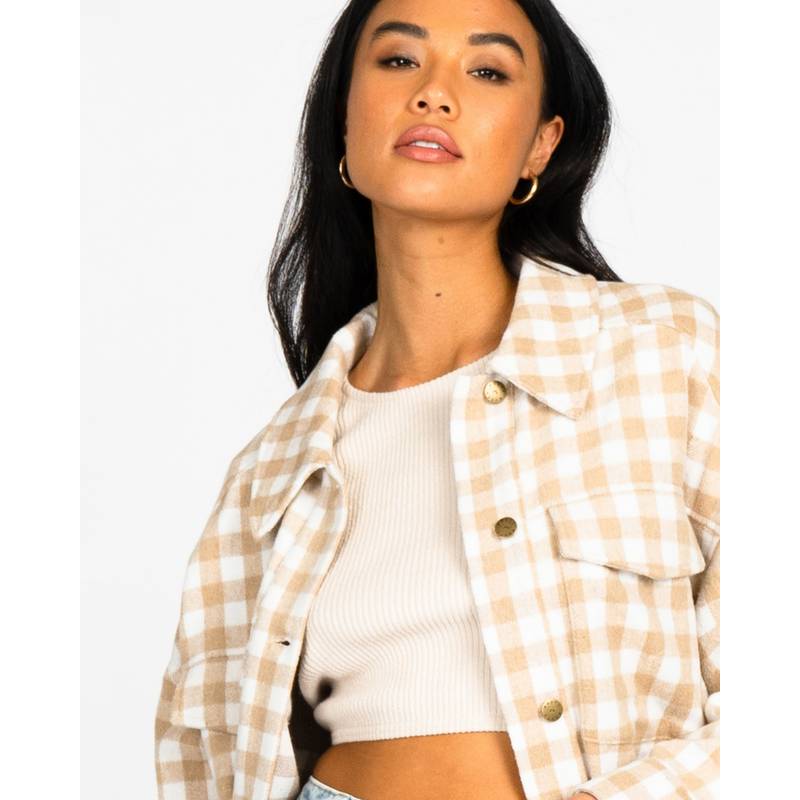 RUSTY CHECKED OUT OVERSIZED SHIRT Oversize Shirt Damen
