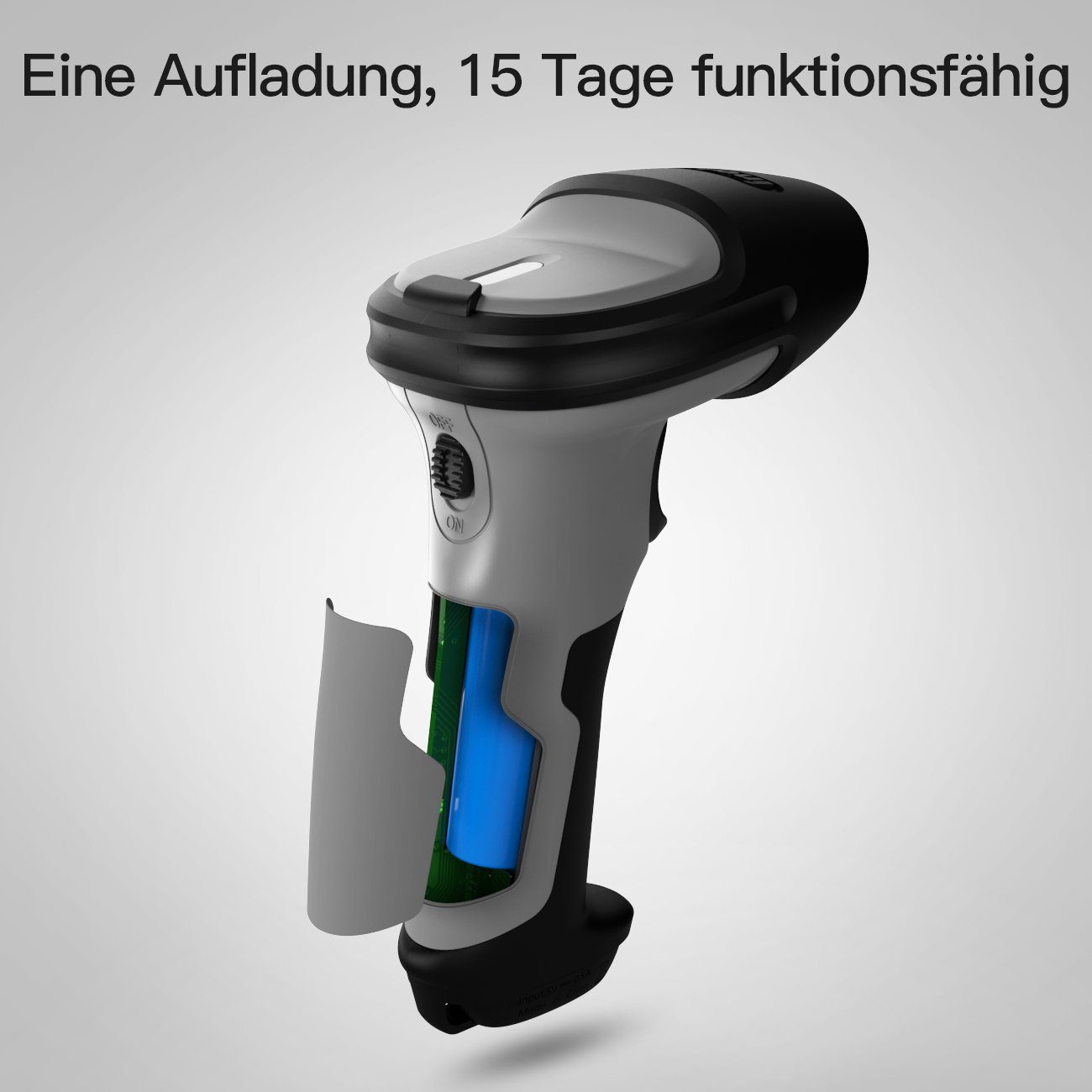 Inateck 1D Bluetooth Barcode Scanner, Wireless, Kabellos Handscanner
