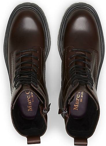 Marc O'Polo Schnürstiefel aus softem Kalbleder