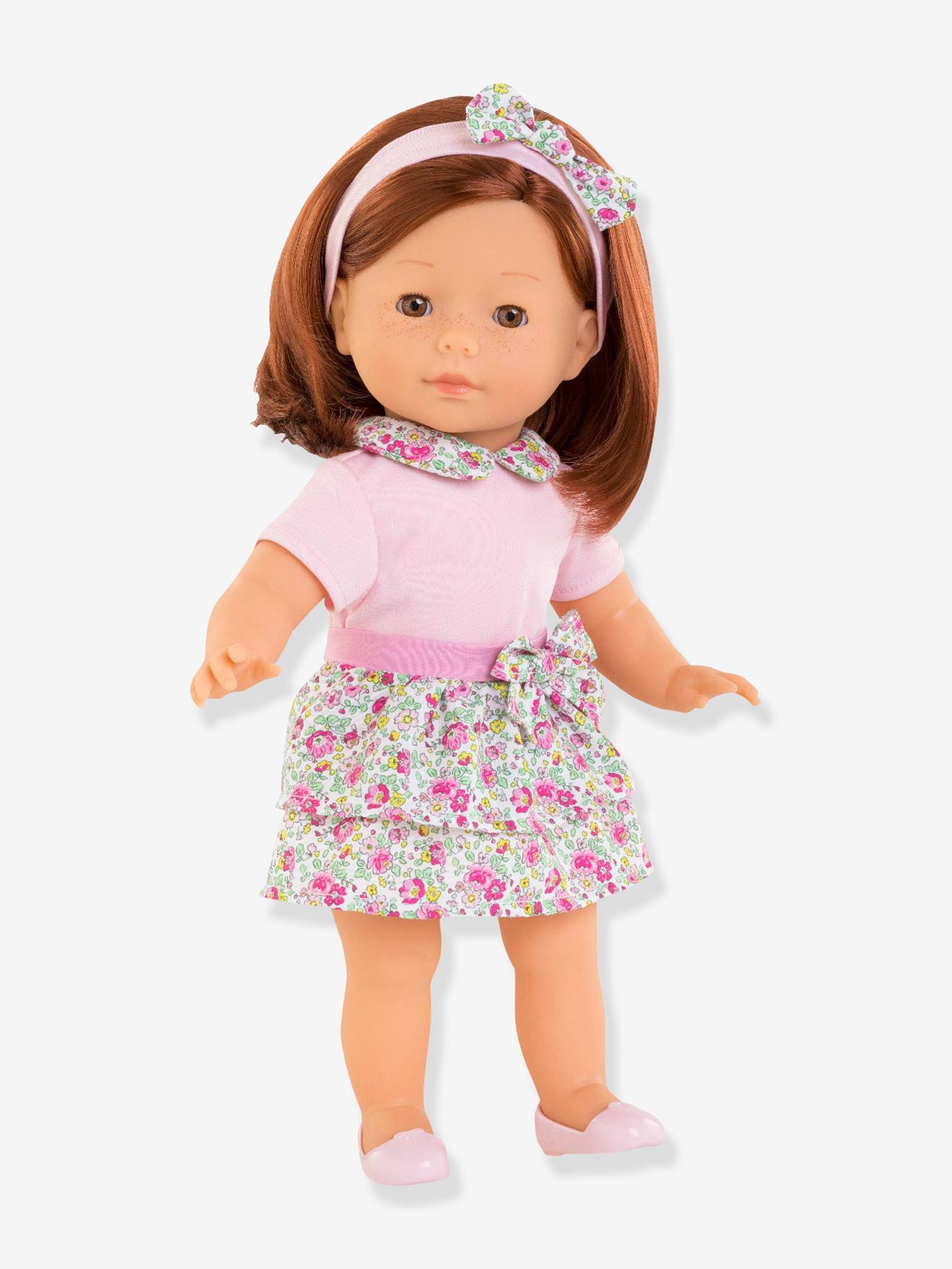Corolle Puppe PIA ROUSSE COROLLE, 36 cm - rosa geblümt