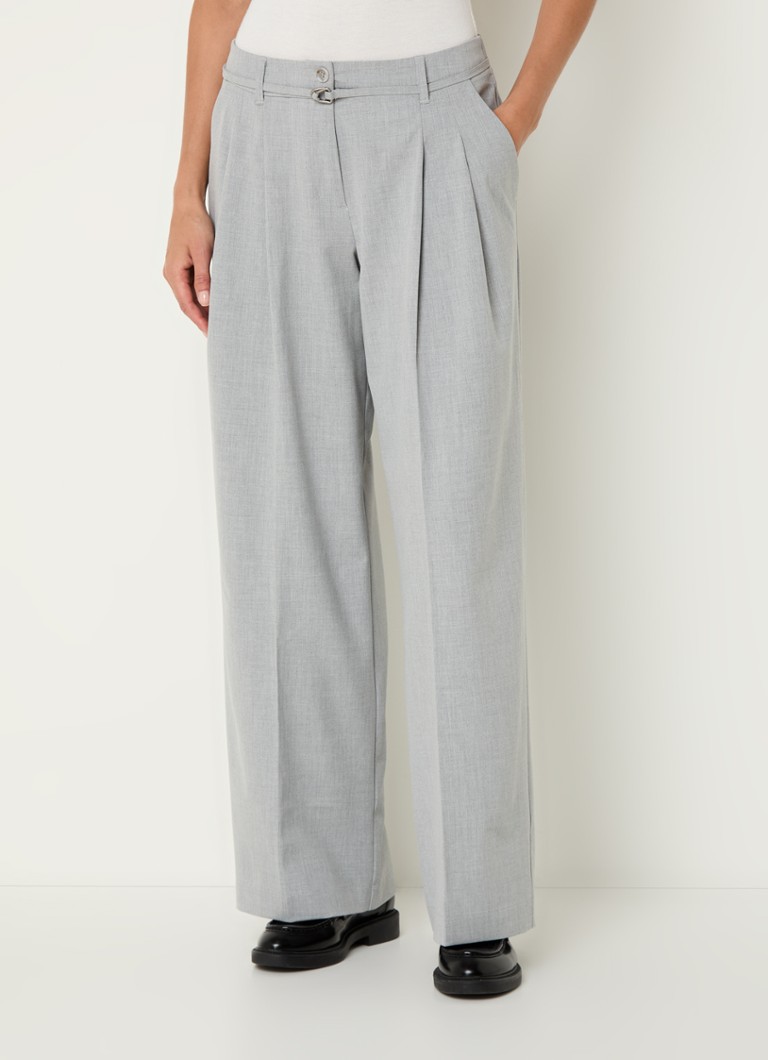 Summum high-waist loose-fit trousers with side pockets