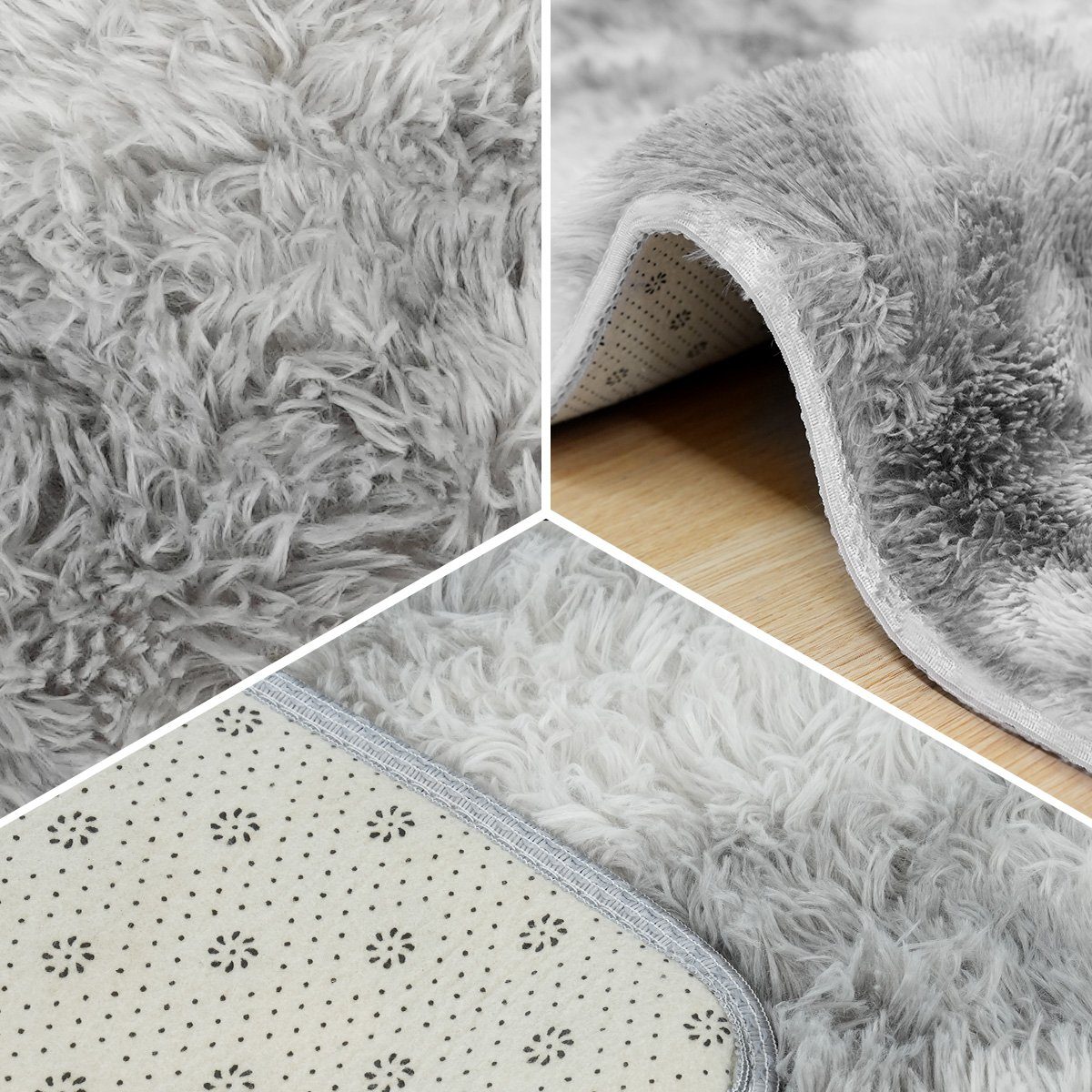 Langflor-Teppich Superweicher flauschiger moderner Schlafzimmerteppich, Fuzzy Teppiche, 7Magic, rechteckig, Höhe: 37 mm, B 60cm x L 90cm