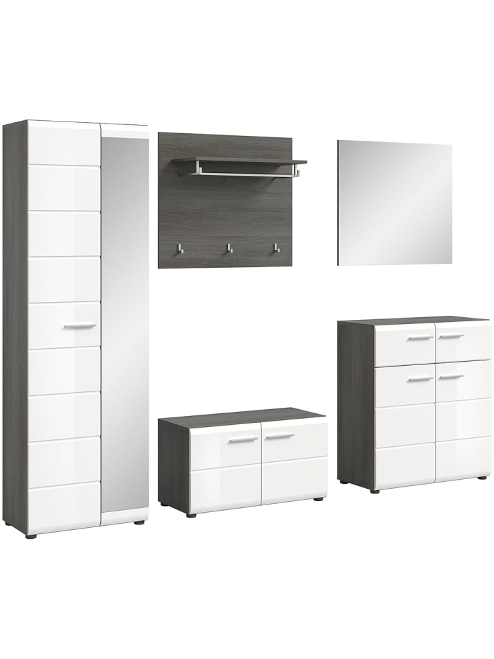 ebuy24 Garderobenmöbel Salsa Weiß 250 x 37 cm günstig kaufen onesize